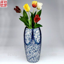 2016 Новая синяя абстрактная ваза для цветов из нержавеющей стали Домашнее украшение Potiche